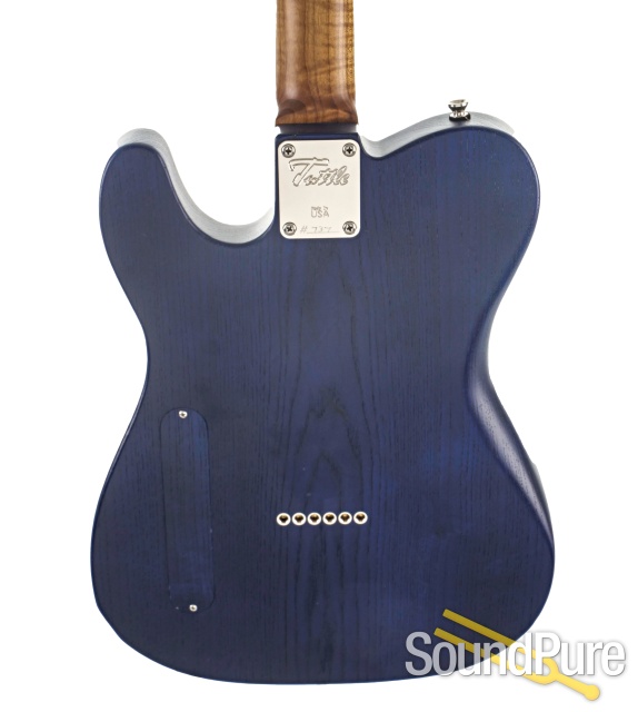 Tuttle Custom Classic T Trans Blue Satin Guitar #737 - Used — image 5
