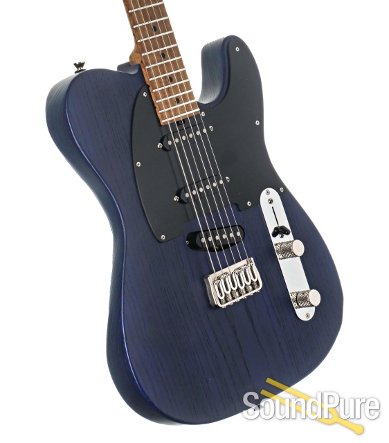 Tuttle Custom Classic T Trans Blue Satin Guitar #737 - Used — image 9