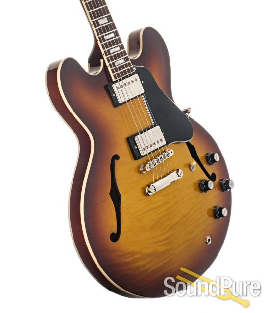 Gibson ES-335 Figured Iced Tea Guitar #201520416 - Used — image 2