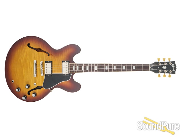 Gibson ES-335 Figured Iced Tea Guitar #201520416 - Used — image 5
