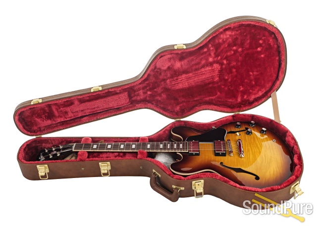 Gibson ES-335 Figured Iced Tea Guitar #201520416 - Used — image 6
