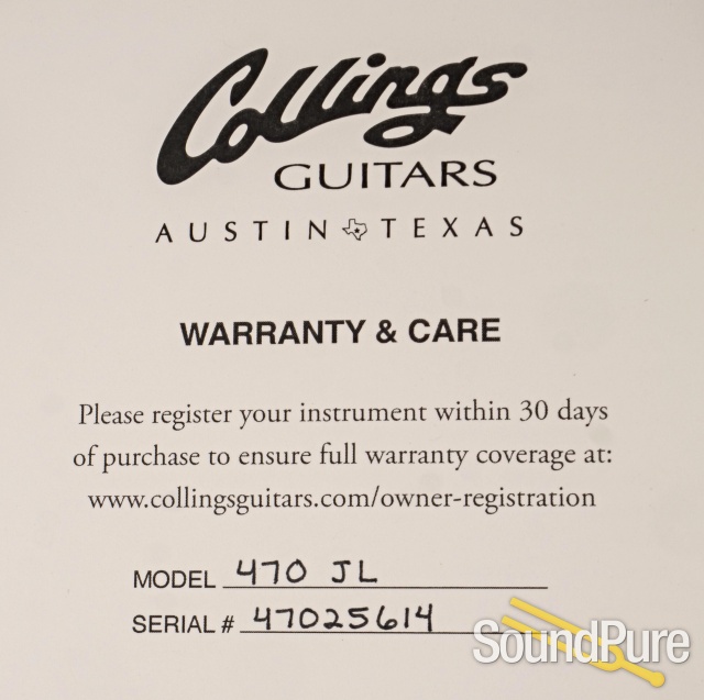 Collings 470 JL Antique Natural Electric Guitar #47025614 — image 5