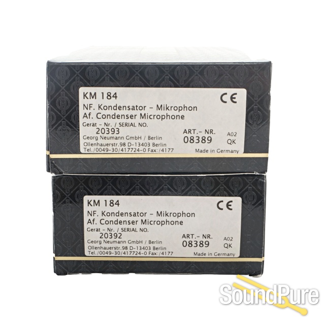 Neumann KM 184 Microphone Pair (Consecutive Serials) - Used — image 2