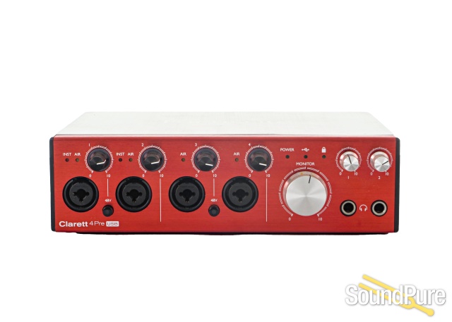 Focusrite Clarett 4Pre USB Audio Interface - Used — image 1