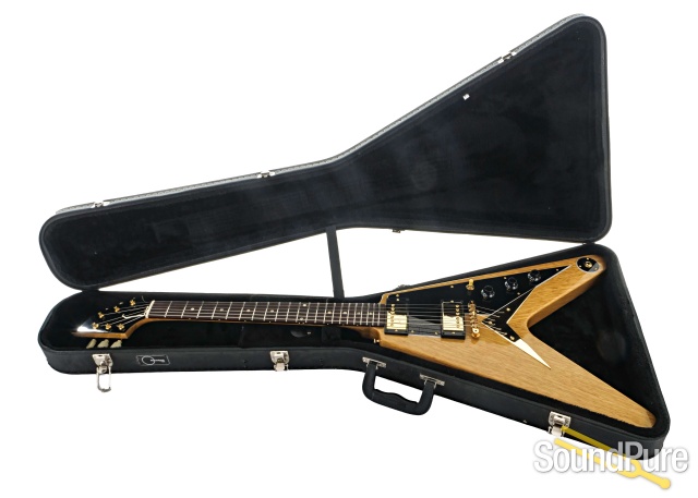Replica 1958 Korina Flying V Guitar - Used — image 5