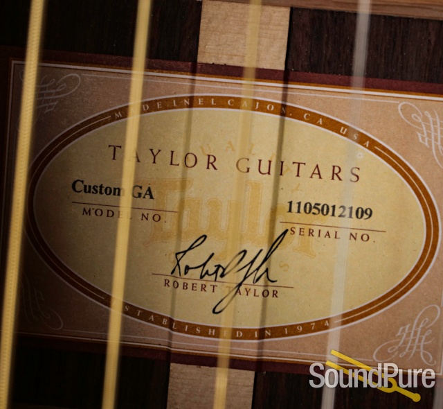 Taylor Custom GA Redwood/EIR Guitar #1105012109 - Used — image 8