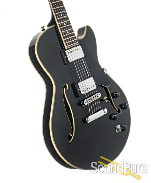 Comins GCS-1 Black Semi-Hollow Electric #112485 — image 2
