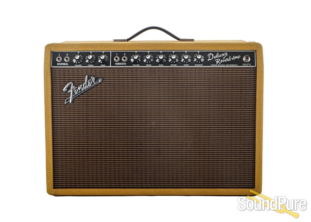 Fender '65 Deluxe Reverb Lacquered Tweed Combo Amp - Used — image 1