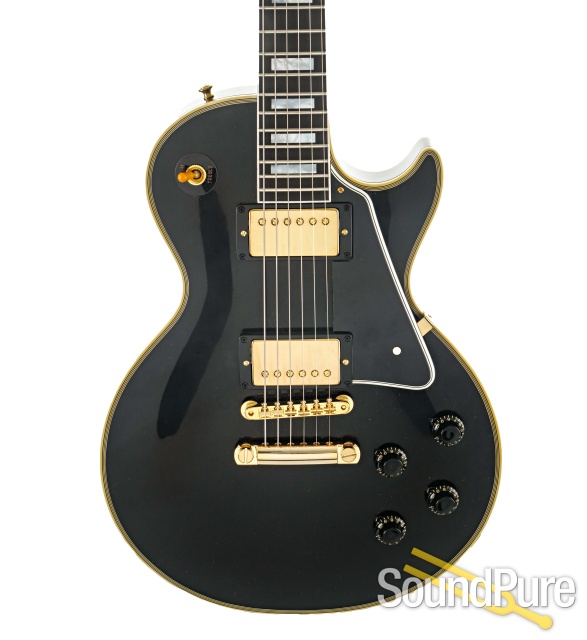 Gibson CS ‘57 LP Black Custom Guitar #75158 - Used — image 1