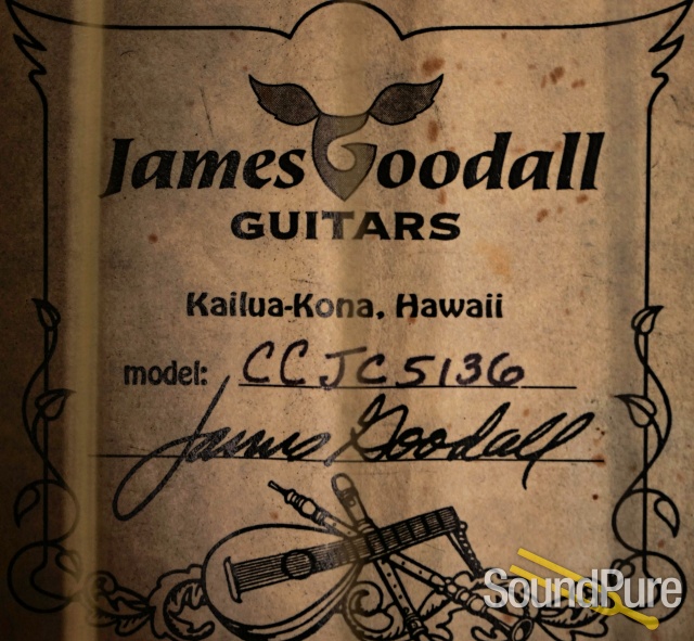 Goodall 2007 CJC Master Sitka/Cocobolo Acoustic #5136 - Used — image 8