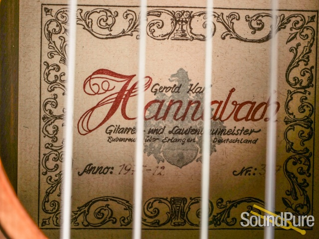 1975 Gerold K. Hannabach Classical Guitar #317 - Used — image 8