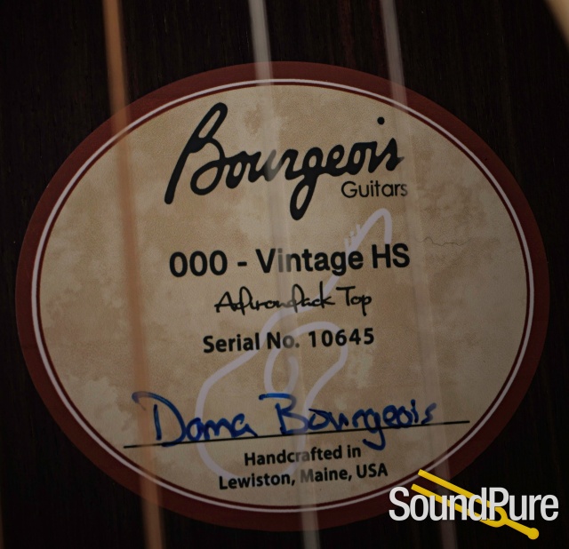 Bourgeois 000 Vintage/HS Adirondack Guitar #10645 - Used — image 3
