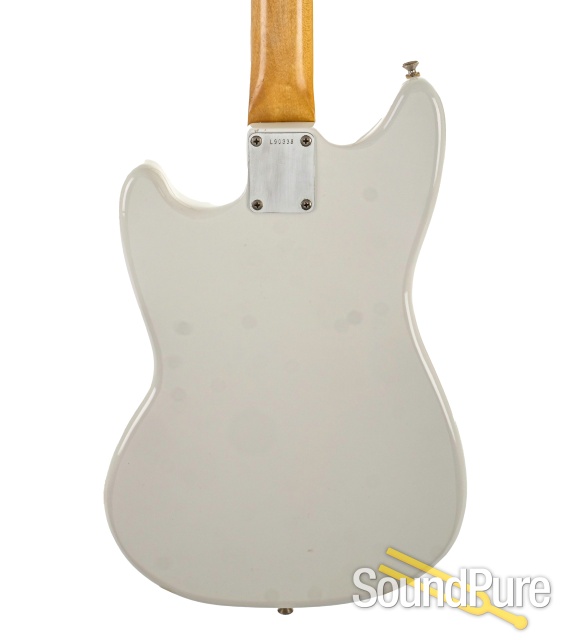 1965 Fender Mustang White Refinish Guitar #L90338 - Used — image 6