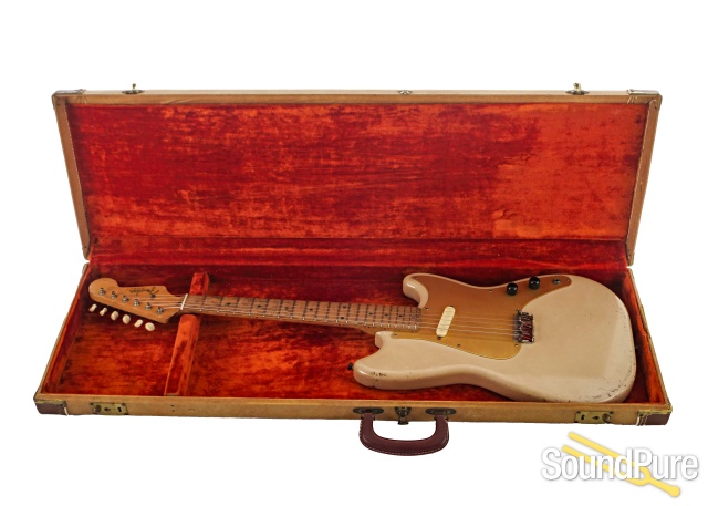 Fender Musicmaster Guitar Desert Sand Guitar #31483 - Used — image 5