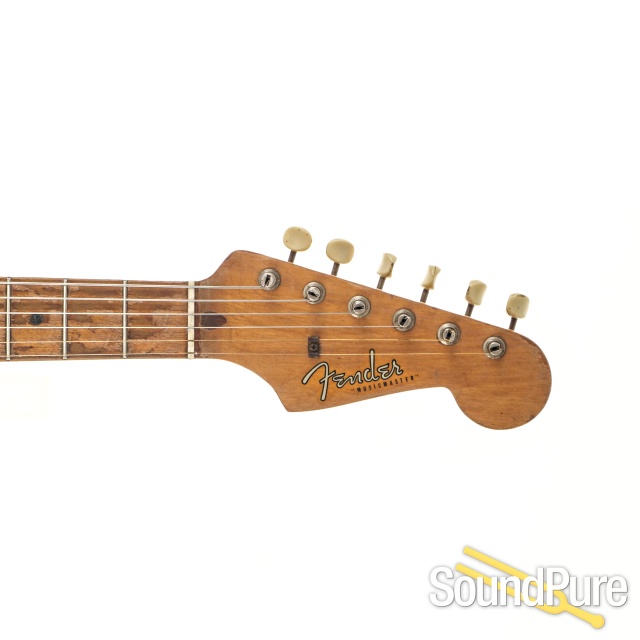 Fender Musicmaster Guitar Desert Sand Guitar #31483 - Used — image 8
