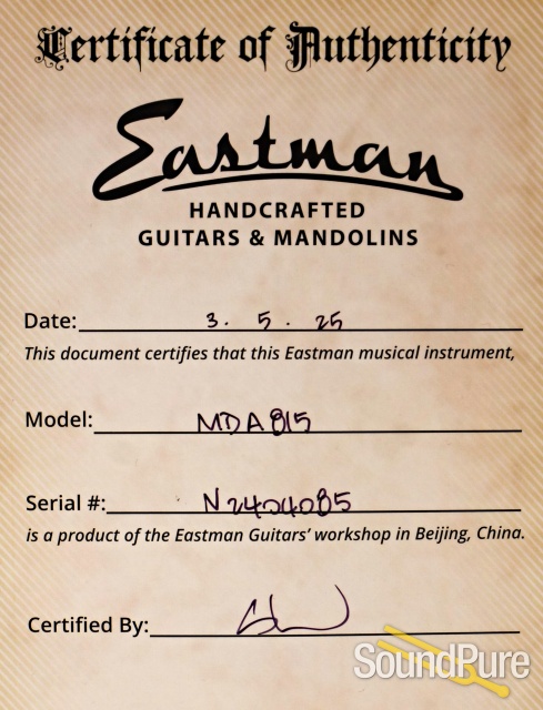 Eastman MDA815 F-Style Mandola #N2404085 — image 5