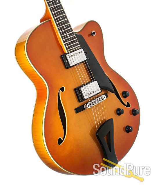 Comins GCS-16-2 Tangerine Burst Guitar #218023 - Used — image 2
