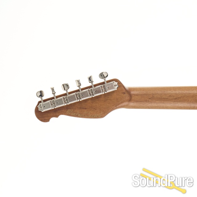 Tuttle Tuned T Trans Blue Ash/Maple Electric Guitar #905 — image 7