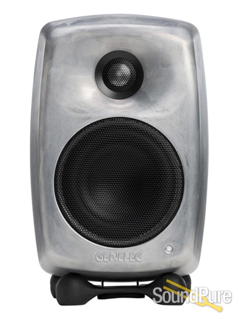 Genelec 8010ARw Studio Monitor Pair Raw Finish — image 1