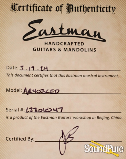Eastman AR403CE Archtop Guitar #L2301047 - Used — image 8