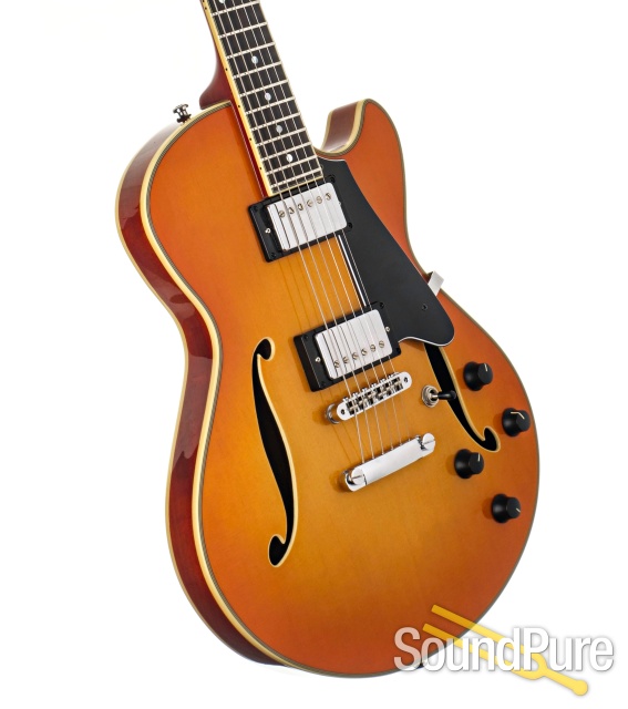 Comins GCS-1ES Tangerine Burst Guitar #112275 - Used — image 2