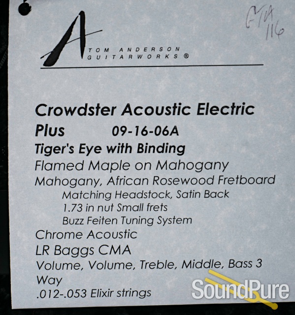 Anderson Crowdster Plus Guitar #09-16-06A - Used — image 5