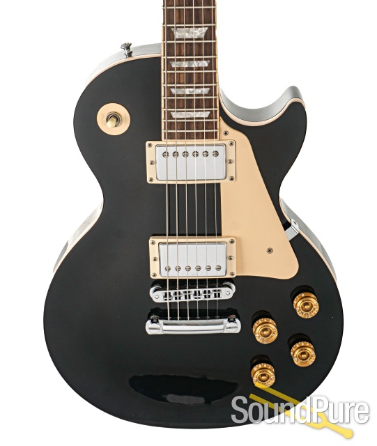 Gibson Les Paul Standard Black Guitar #01381338 - Used — image 1