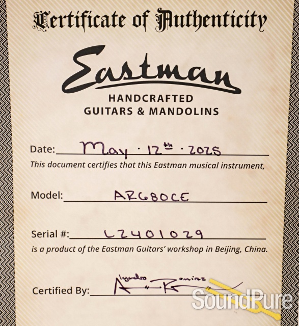 Eastman AR680CE John Pisano Archtop Guitar #L2401029 — image 5