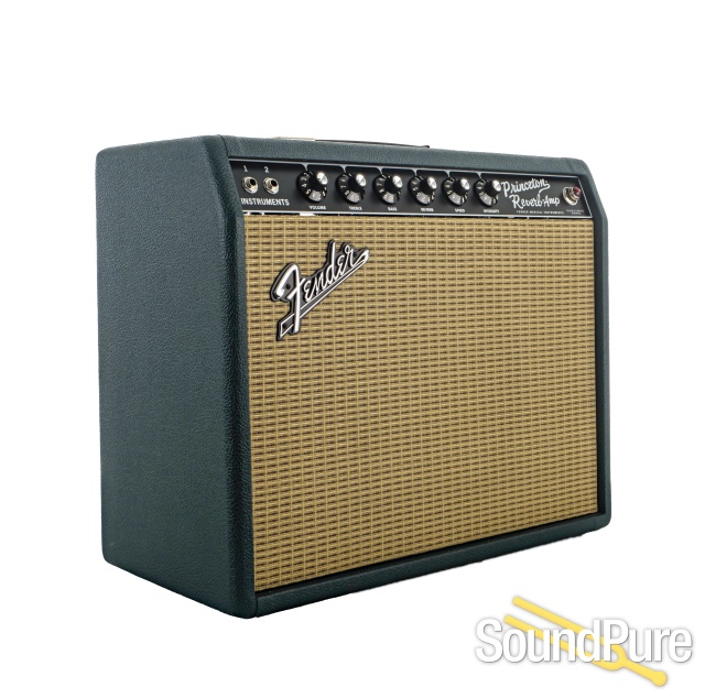 Fender LE '65 Princeton Reverb 1x12 Green Combo Amp - Used — image 2