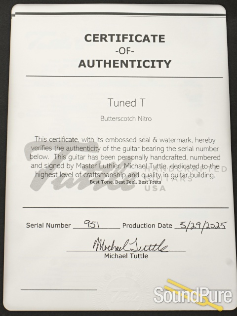 Tuttle Guitars Tuned T Guitar #951 — image 5