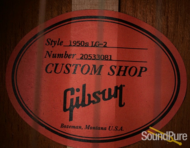 Gibson Custom Shop 1950s LG-2 Guitar #20533081 - Used — image 8
