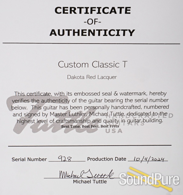 Tuttle Classic T Electric Guitar #928 - Used — image 9