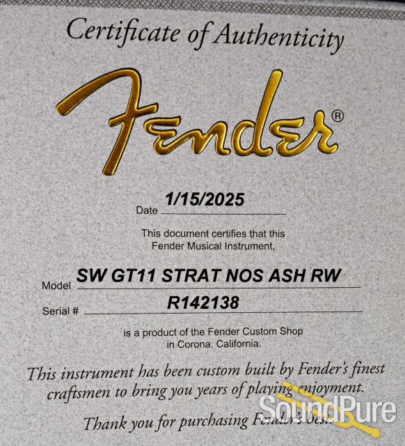 Fender CS GT11 Stratocaster Electric Guitar #R142138 - Used — image 5