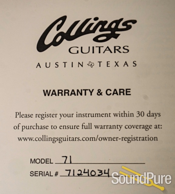 Collings 71 Fiesta Red Electric Guitar #7124034 — image 4
