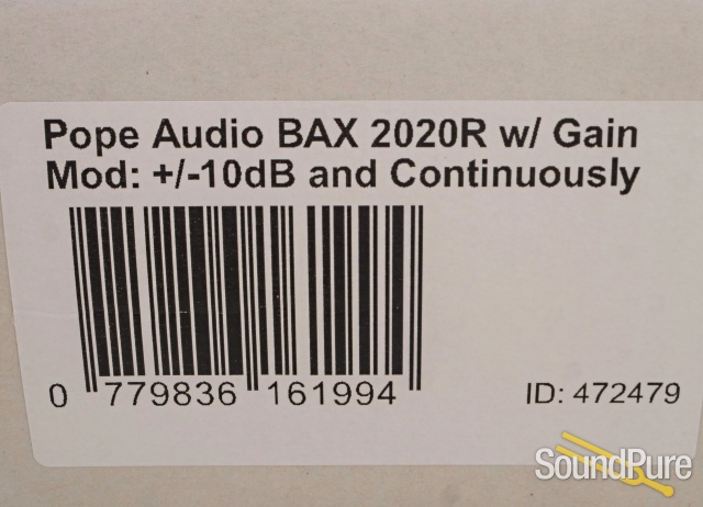 Pope Audio BAX 2020R Baxandall Stereo EQ - Used — image 3