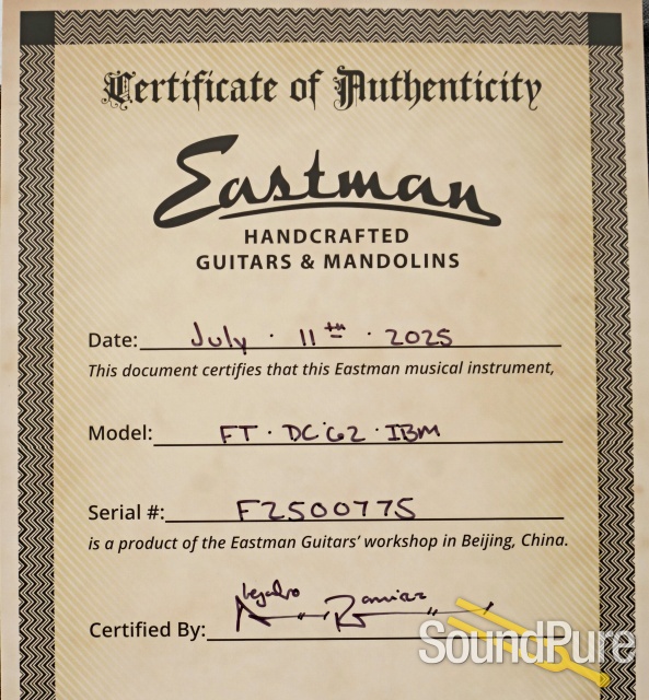 Eastman FT-DC-62-IBM Guitar #F200775 — image 5
