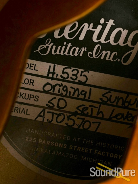 Heritage H-535 Guitar #AJ05707 - Used — image 8
