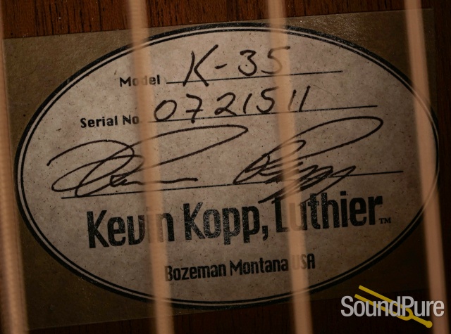 Kevin Kopp K-35 Guitar #0721511 - Used — image 8