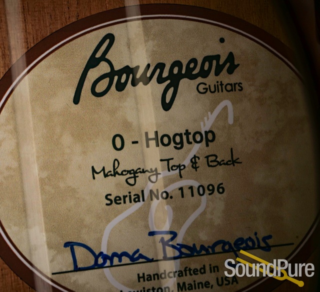 Bourgeois O Hogtop Acoustic Guitar #11096 — image 8