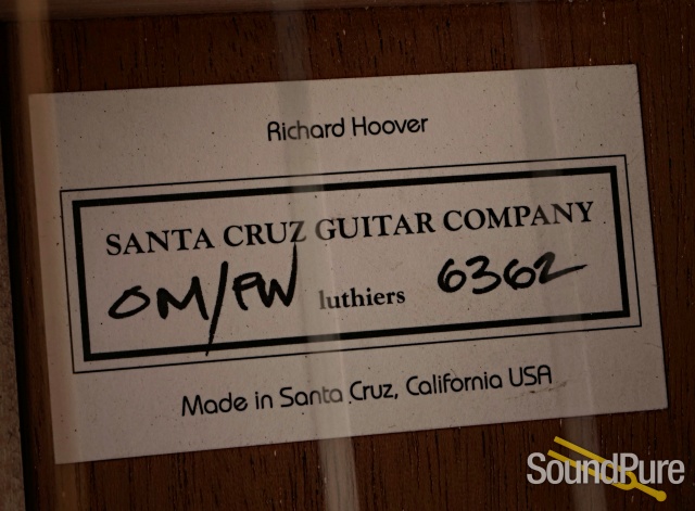 Santa Cruz OM/PW Acoustic Guitar #6362 — image 7