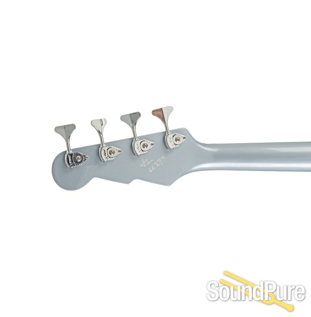 Reverend Thundergun Metallic Silver Freeze Bass Guitar #6233 — image 7