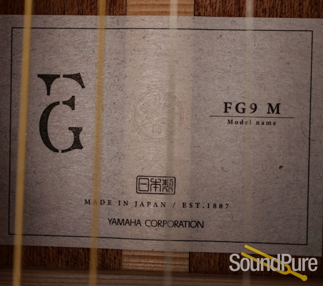 Yamaha FG9 M Guitar #1KM0054 - Used — image 8