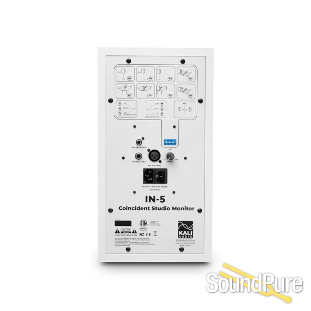Kali Audio IN-5W 3-Way Studio Monitor Pair White — image 2
