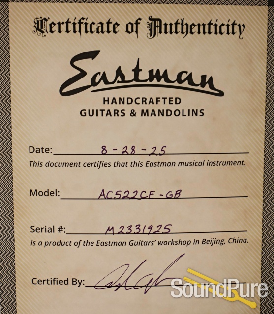 Eastman AC522CE-GB Guitar #M2331925 — image 5