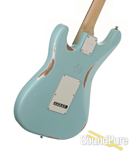 Tuttle Custom Classic S Daphne Blue Nitro Guitar #947 — image 3