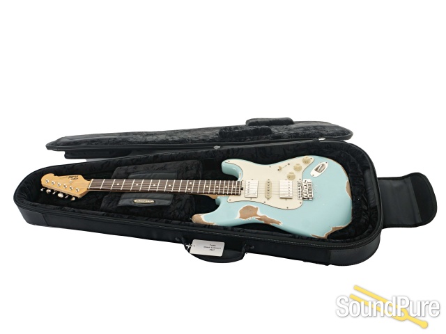 Tuttle Custom Classic S Daphne Blue Nitro Guitar #947 — image 5