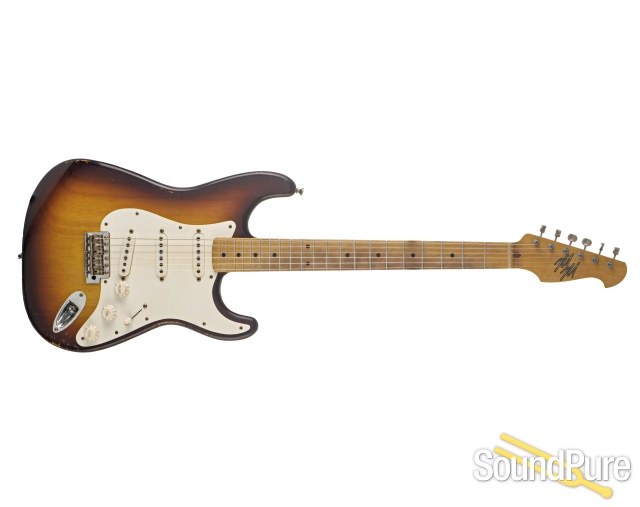 Mario Guitars S Chocolate Burst Guitar #9251085 — image 4
