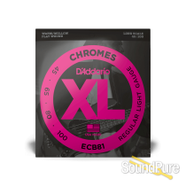 D'Addario XL ECB81S Chromes Short Scale Bass Guitar Strings