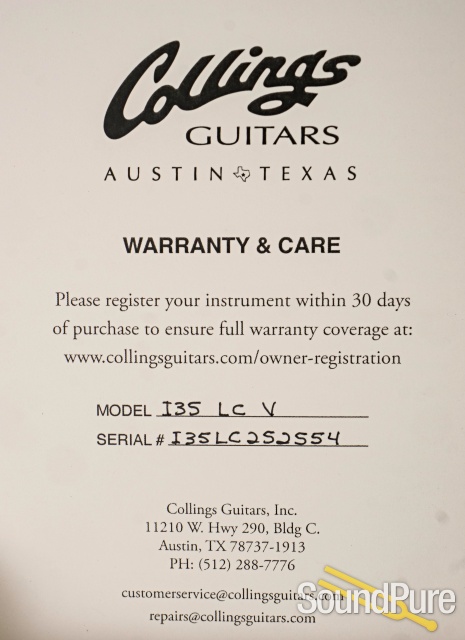 Collings I-35 LC Vintage Aged Faded Guitar #252554 — image 5