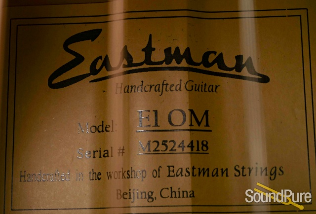 Eastman E1OM Guitar #M2524418 — image 8